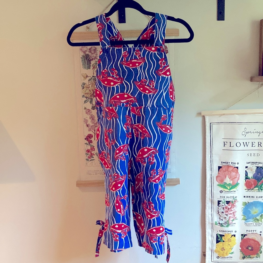Kelly’s Kids Vintage Crab Overalls Romper